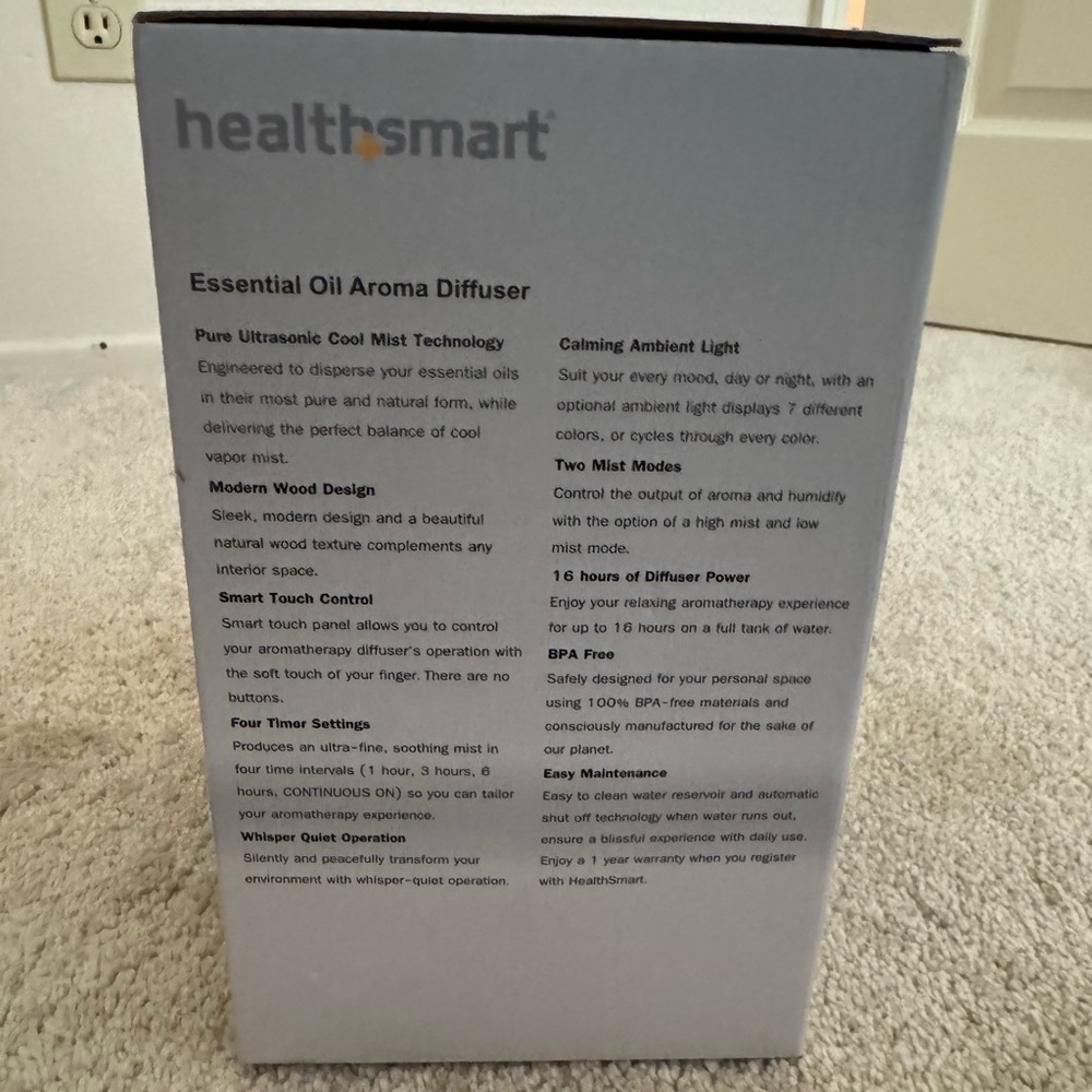 HealthSmart Essential Oil Diffuser - Picture 2 of 3
